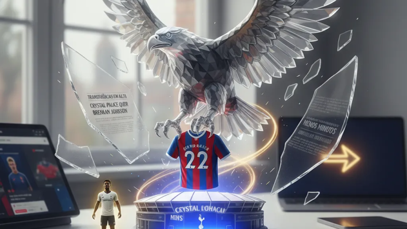 Brennan Johnson em ação no campo, com a bola nos pés. Possível alvo de transferência do Crystal Palace.