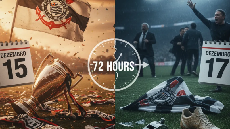 Jogador do Corinthians com expressão de frustração durante a final da Copa do Brasil, refletindo a tensão pós-jogo.