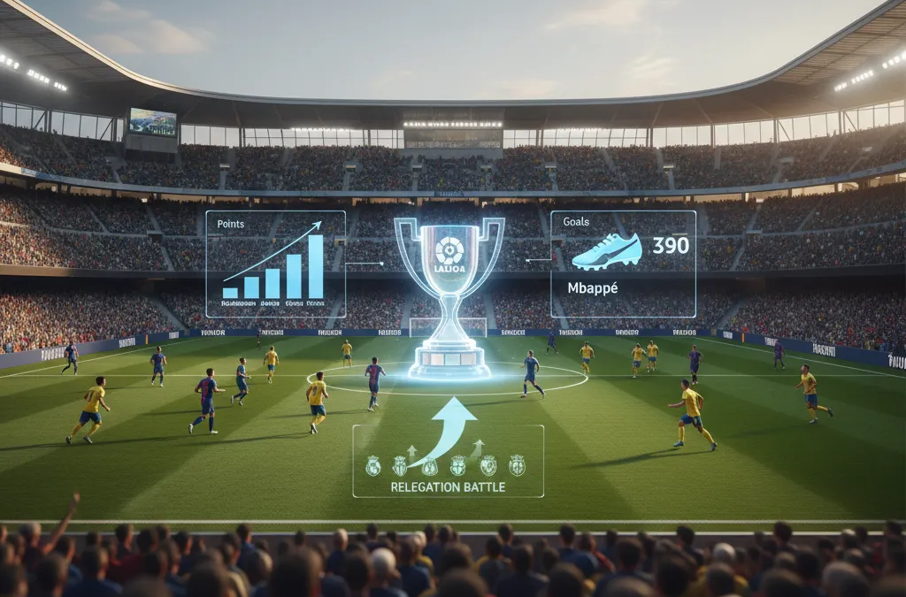 Logo oficial da La Liga com uma bola de futebol, representando o campeonato espanhol.