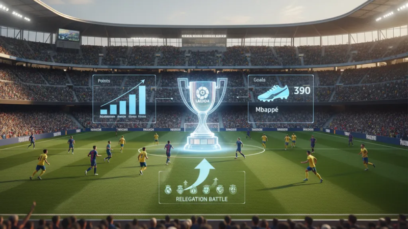 Logo oficial da La Liga com uma bola de futebol, representando o campeonato espanhol.