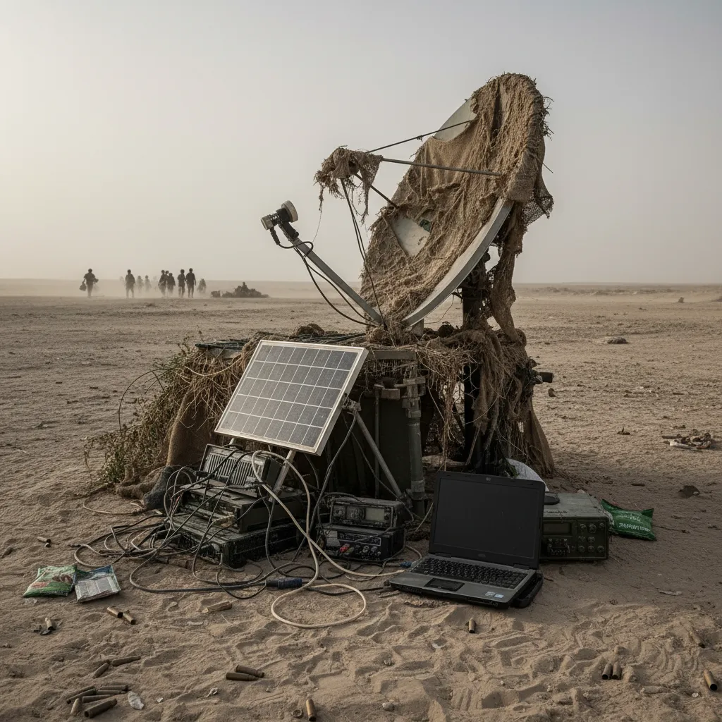 Militantes armados do Al-Shabaab em formação, simbolizando as táticas do grupo terrorista no conflito na Somália.