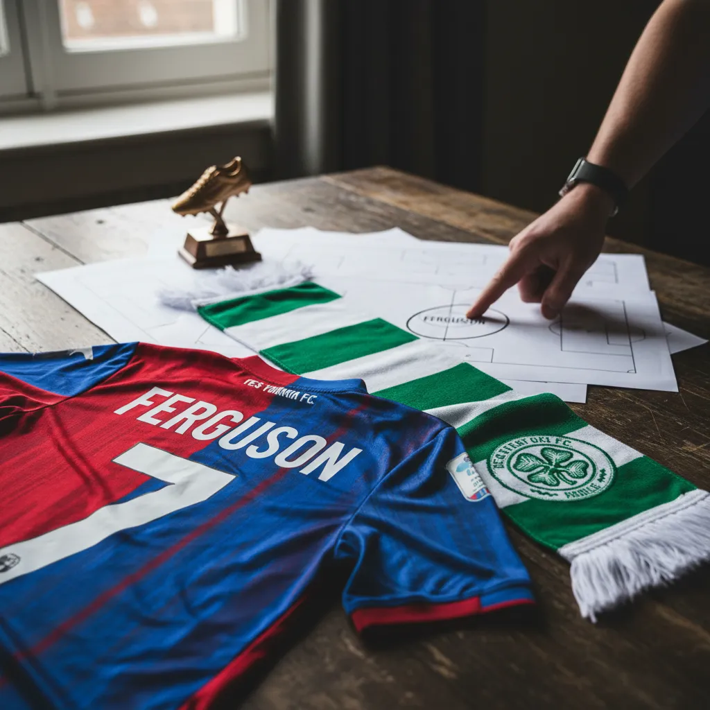 Lewis Ferguson, meio-campista do Bologna, em ação com a camisa vermelha e azul, durante uma partida de futebol.
