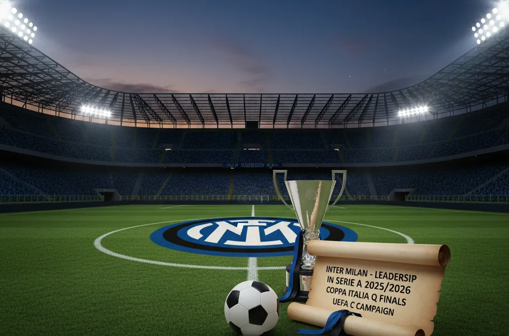 Jogador da Inter de Milão comemora gol no gramado, vestindo o uniforme nerazzurro, em partida da Serie A.