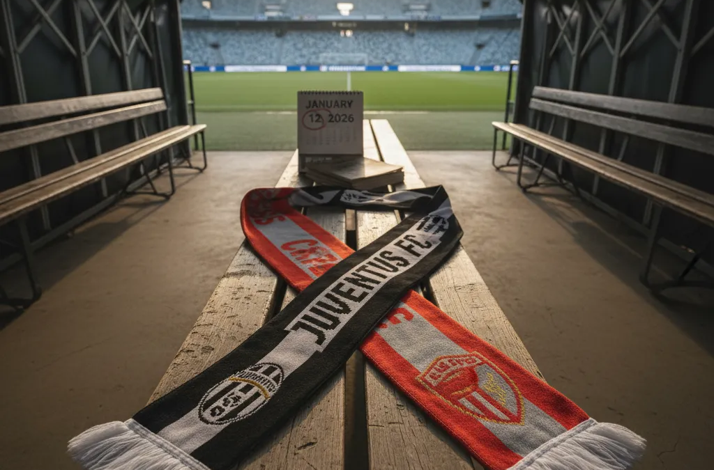 Jogador da Juventus em disputa de bola com atleta do Cremonese em campo, destacando o confronto Juventus x Cremonese.