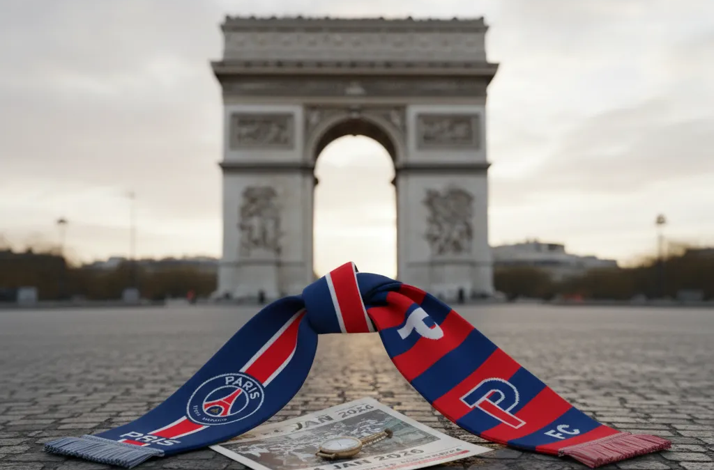 Jogadores de PSG e Paris FC em disputa acirrada pela bola no campo, durante o histórico dérbi da Ligue 1.
