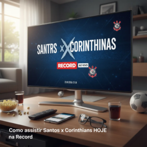 Como Assistir Santos x Corinthians HOJE (22/01/2026): Record TV, Streaming e Outras Opções