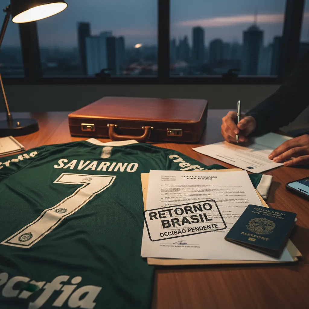 Savarino, jogador de futebol, em campo com uniforme. O atacante venezuelano é alvo de interesse do Palmeiras.