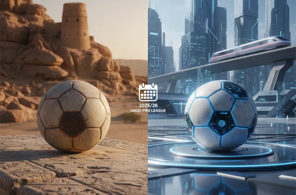 Emblemas dos clubes Al-Okhdood e Neom SC em destaque sobre um gramado de futebol, ilustrando o confronto Al-Okhdood x Neom SC.