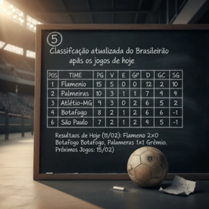 Brasileirão 2026: Classificação Atualizada Após os Jogos de Hoje (11/02)