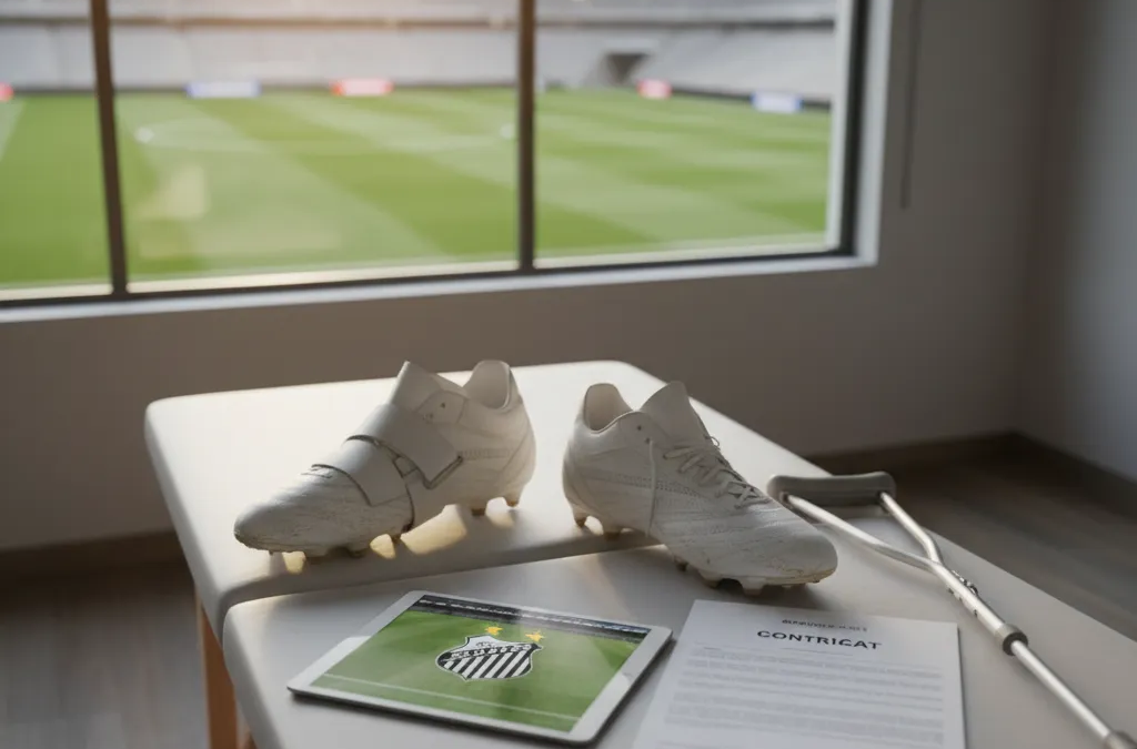 Neymar em campo, com uniforme de jogo, olhando fixamente para a bola durante uma partida de futebol.