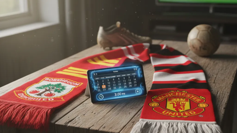 Jogadores do Bournemouth e Manchester United em intensa disputa de bola no gramado do estádio.