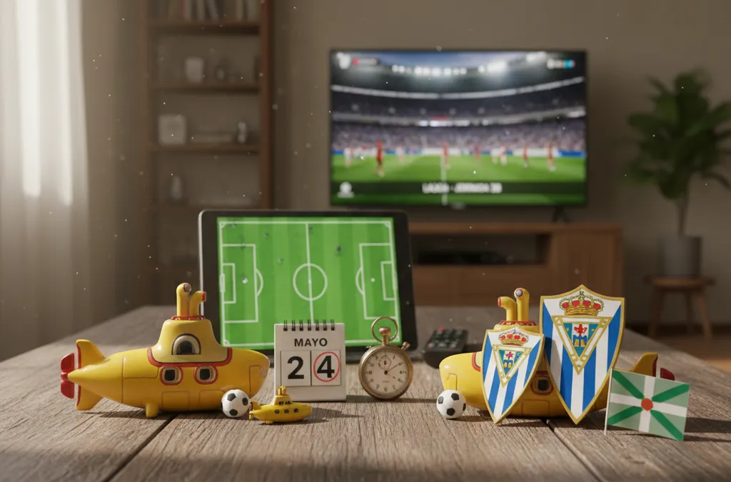 Jogadores de Villarreal e Real Sociedad disputam a bola intensamente em campo, cenário comum na La Liga.