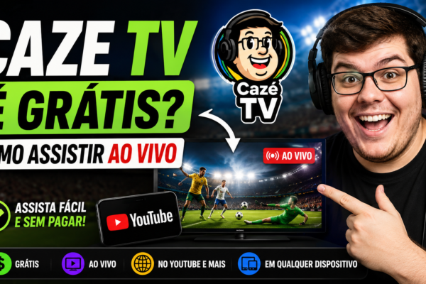 Caze TV é grátis? Como assistir ao vivo em 2026