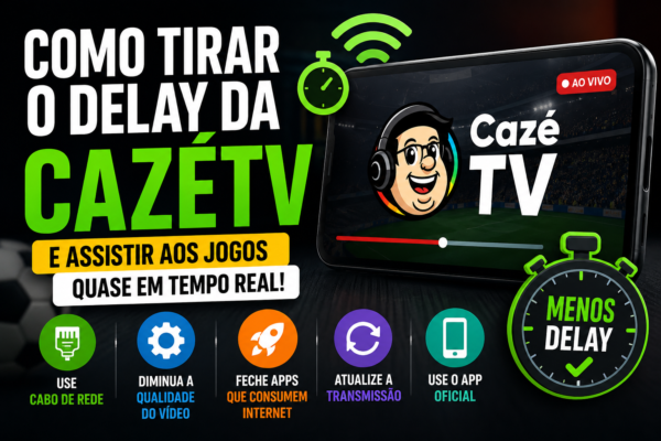 Como Tirar o Delay da CazéTV e Assistir aos Jogos Quase em Tempo Real